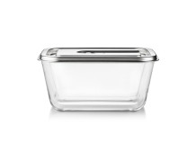 Caso Glass Vacuum Container with Plastic Lid | VacuBoxx Inox XL | Transparent