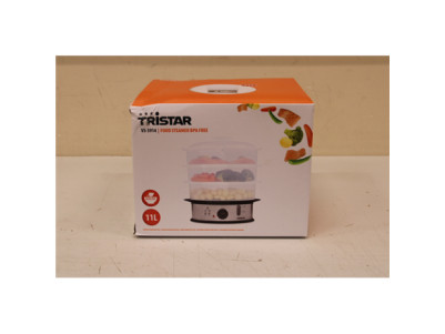 SALE OUT. Tristar VS-3914 Food Steamer BPA free, Stainless Steel | Tristar | Food Steamer | VS-3914 | Silver | 1200 W | Capacity