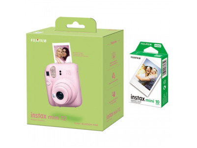 Fujifilm | Instax Mini 12 Camera + Instax Mini Glossy (10pl) | Blossom Pink | 800