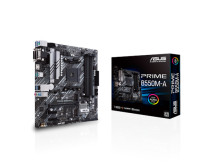 Asus | PRIME B550M-A | Processor family AMD | Processor socket AM4 | DDR4 | Memory slots 4 | Supported hard disk drive interface