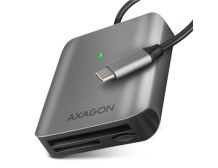 AXAGON Aluminum high-speed USB-C 3.2 Gen 1 memory card reader, 3 slots | CRE-S3C