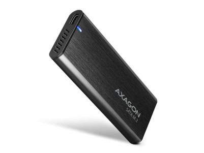 AXAGON External USB-C 3.2 Gen 2 metal box for M.2 SATA SSD disks