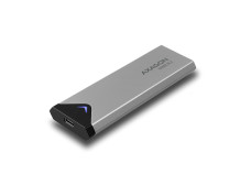 AXAGON External SuperSpeed+ USB-C metal box for M.2 NVMe SSD disks having sizes of up 42 to 80 mm