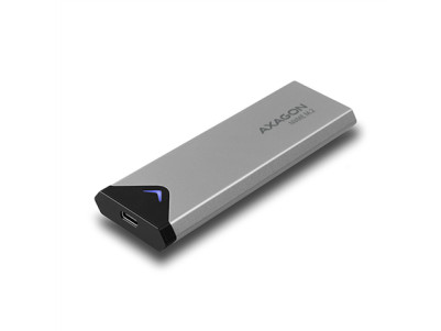 AXAGON External SuperSpeed+ USB-C metal box for M.2 NVMe SSD disks having sizes of up 42 to 80 mm