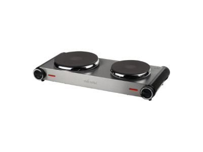 Tristar | Free standing table hob | KP-6248 | Number of burners/cooking zones 2 | Stainless Steel/Black | Electric