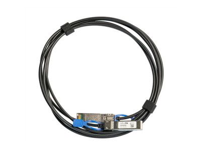 MikroTik | 25GBase Direct Attach Cable | XS+DA0003 | SFP/SFP+/SFP28 | Maximum transfer distance 3 m | Supports SFP 1G/SFP+ 10G/2