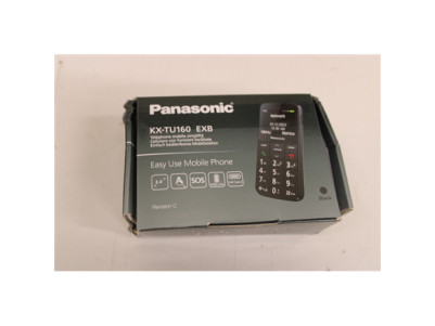 Panasonic | KX-TU160 | Easy Use Mobile Phone | Black | 69.2 g | DAMAGED PACKAGING