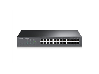 TP-LINK | Switch | TL-SF1024D | Unmanaged | Desktop/Rackmountable | 10/100 Mbps (RJ-45) ports quantity 24 | Power supply type Ex