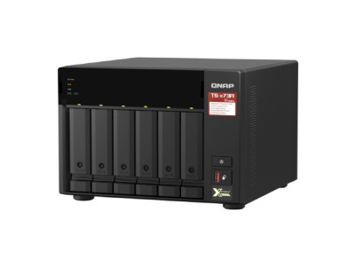 QNAP | 6-Bay QTS and QuTS hero NAS | TS-673A-8G | Up to 6 HDD/SSD Hot-Swap | AMD Ryzen | Ryzen V1500B Quad-Core | Processor freq