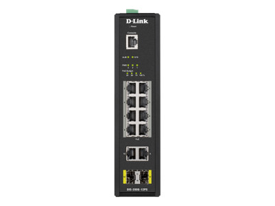 D-LINK DIS-200G-12PS L2 Managed Industrial Switch with 10 10/100/1000Base-T and 2 1000Base-X SFP ports | D-Link | Switch | DIS-2