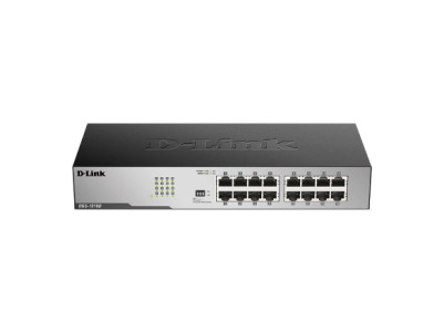 D-Link | 16-Port Gigabit Unmanaged Desktop Switch | DGS-1016D | Unmanaged | Desktop