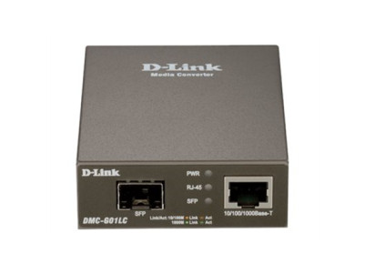 D-Link | 1000BaseT to SFP Standalone Media Converter | DMC-G01LC | Gigabit SFP port | 10/100/1000 Mbps port