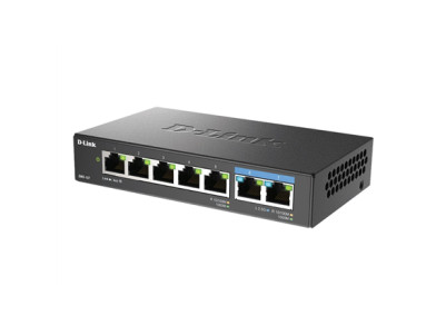 D-Link | 7-Port Multi-Gigabit Unmanaged Switch | DMS-107/E | Unmanaged | Desktop | Power supply type External