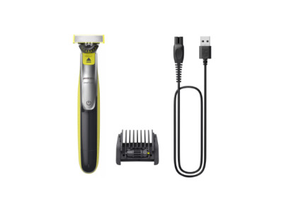 Philips | Face Shaver/Trimmer | QP2734/20 OneBlade 360 | Operating time (max) 60 min | Wet & Dry | Lithium Ion | Black/Green