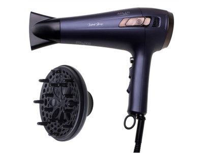 Adler Hair dryer with retractable power cord | AD 2273 | 2000 W | Number of temperature settings 3 | Diffuser nozzle | Dark Viol