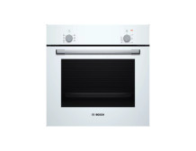 Bosch Oven | HBF010BV1S | 66 L | Electric | Manual | Control knob | Height 59.5 cm | Width 59.4 cm | White