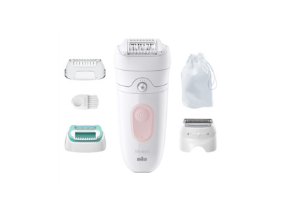 Braun | Epilator | SE5-050 Silk- pil 5 | Operating time (max) 40 min | Number of power levels 1 | Wet & Dry | White