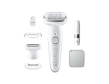 Braun Epilator | SES9-341 Silk- pil 9 | Operating time (max) 50 min | Number of power levels 2 | Wet & Dry | White