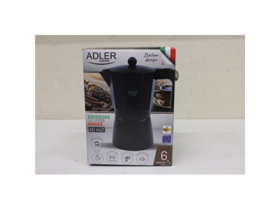 SALE OUT. Adler AD 4421 Espresso coffee maker, 320ml, Black | Adler | Espresso Coffee Maker | AD 4421 | Black | DAMAGED PACKAGIN