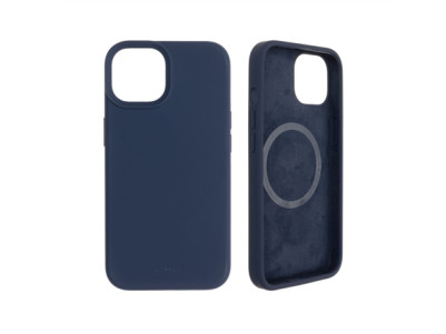 Fixed | MagFlow with MagSafe support | Back cover | Apple | iPhone 14 | Liquid silicon | Blue